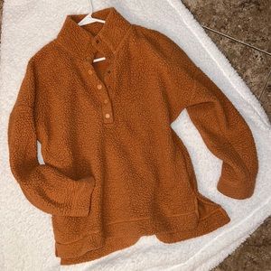 Aerie oversized fit Sherpa pullover size extra small
